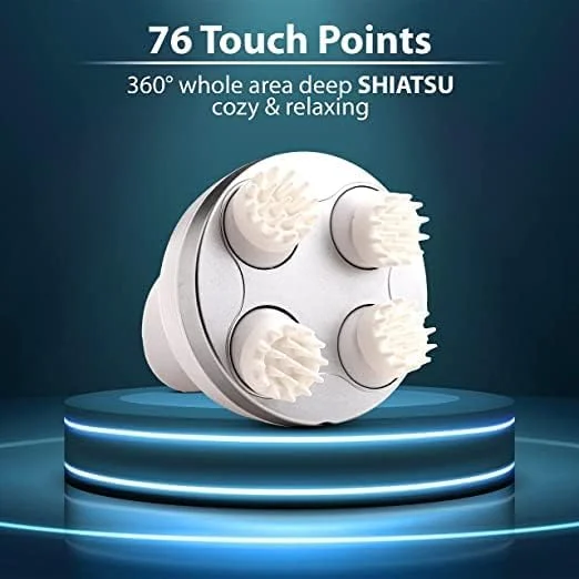 Blueidea Electric Hand Massage Back Muscle Massage Vibration Massage Electric Scalp Massage USB Scalp Massager with 76 Massage Spots 4 Modes Head Meridians Massager Stress Relief Portable Scalp Massager Shampoo Massagers Scalp Brush - Image 8