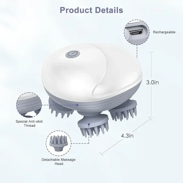 Alternative view of Blueidea 3D Electric Scalp & Full Body Massager (IPX7 Waterproof)  Best Price in Pakistan