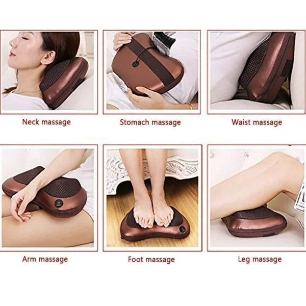 Blueidea 8-Ball Electric Shiatsu Neck & Full Body Massager Pillow with Heat | Best Price in Pakistan - Image 9