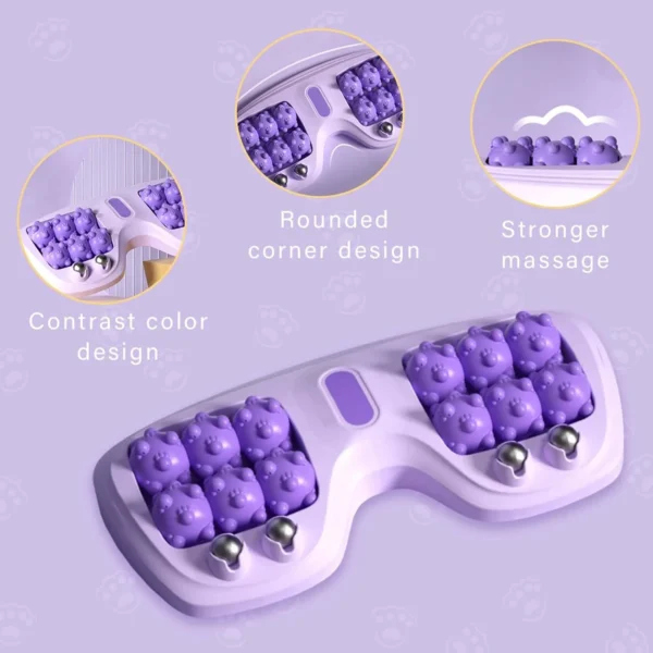 Blueidea Foot Massager Roller - Purple Dual Foot Massage Roller for Relief Tired Feet, Pain and Plantar Fasciitis, Massage Tools for Women and Men - Image 6