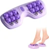 Blueidea Foot Massager Roller - Purple Dual Foot Massage Roller for Relief Tired Feet, Pain and Plantar Fasciitis, Massage Tools for Women and Men