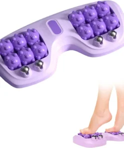 Blueidea Foot Massager Roller - Purple Dual Foot Massage Roller for Relief Tired Feet, Pain and Plantar Fasciitis, Massage Tools for Women and Men