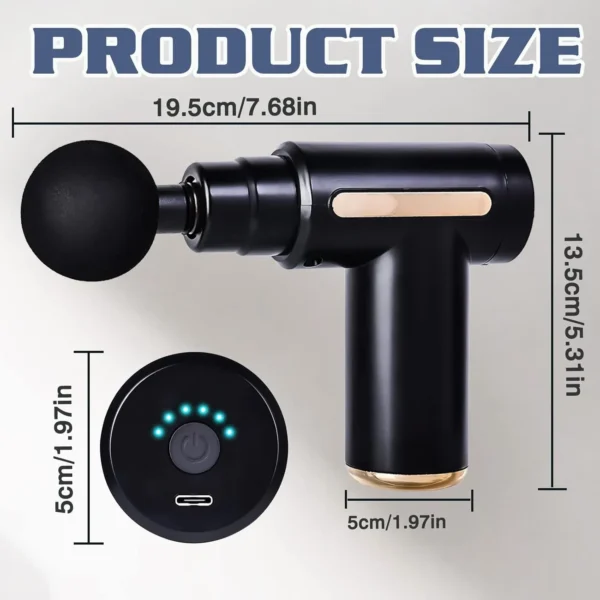 Alternative view of Blueidea Model 760 Mini Massage Gun Portable Muscle Massager Best Price in Pakistan