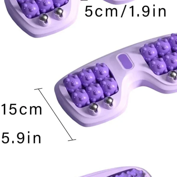 Blueidea Foot Massager Roller - Purple Dual Foot Massage Roller for Relief Tired Feet, Pain and Plantar Fasciitis, Massage Tools for Women and Men - Image 4