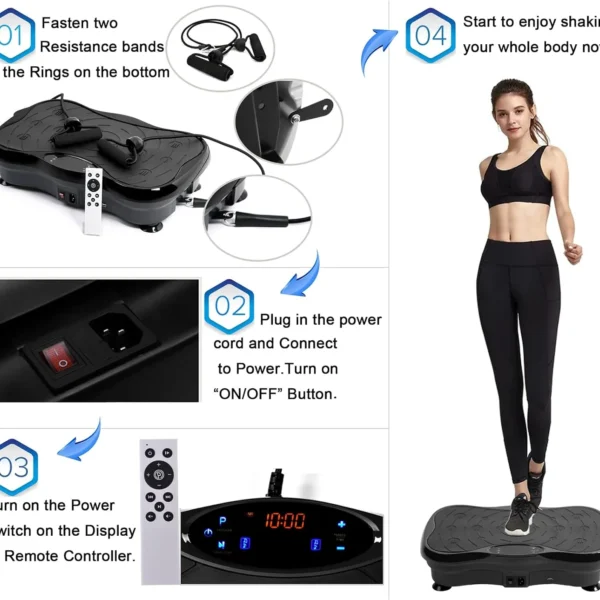 Blueidea Whole Body Vibration Plate Exercise Machine Best Price in Pakistan - Image 8
