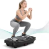 Blueidea Vibration Plate Exercise Machine 450 Lbs Capacity,Vibrating Plate for Lymphatic Drainage,Power Shake Plate 199 Speeds for Weight Loss,Full Body Vibration Platform Machines for Women Men