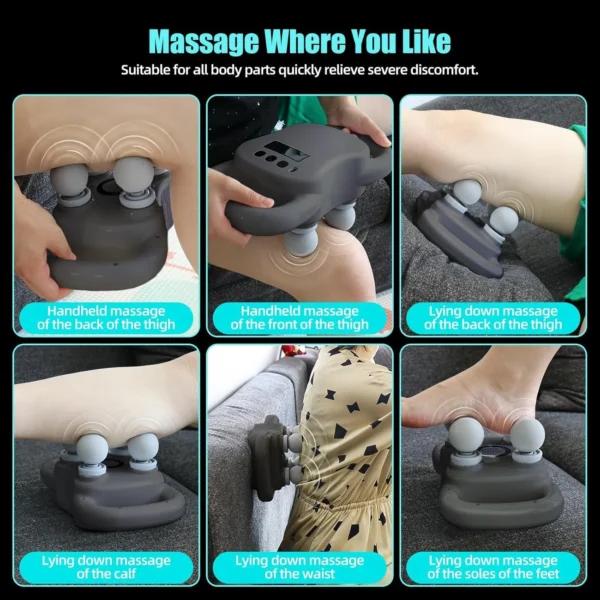 Blueidea BLD-330 Powerful 4-Head Muscle Massager Gun (30W) Best Price in Pakistan - Image 6