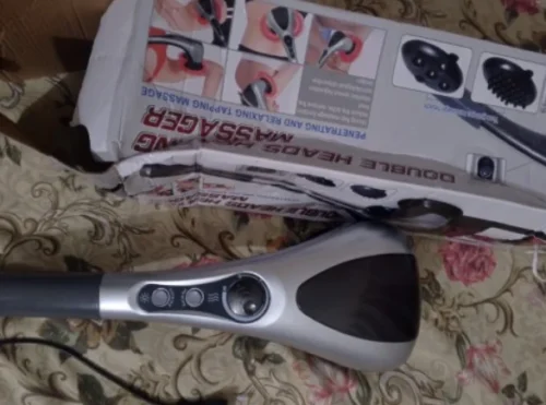 Blueidea Double Head Full Body Massager Full Body Hand Held Double Headed Massage Machine Massage Hammer Infrared Massager Handheld Deep Tissue Massager Electric Double Head Massager for Muscles Back Foot Neck Shoulder Leg Calf Pain Reliefa photo review