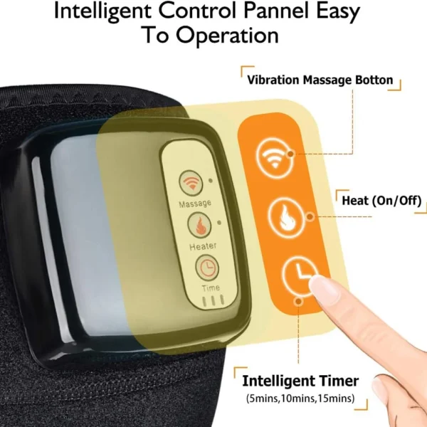 Blueidea Electric Knee Massager – Heated Vibration Therapy with Built-In Battery - Image 3
