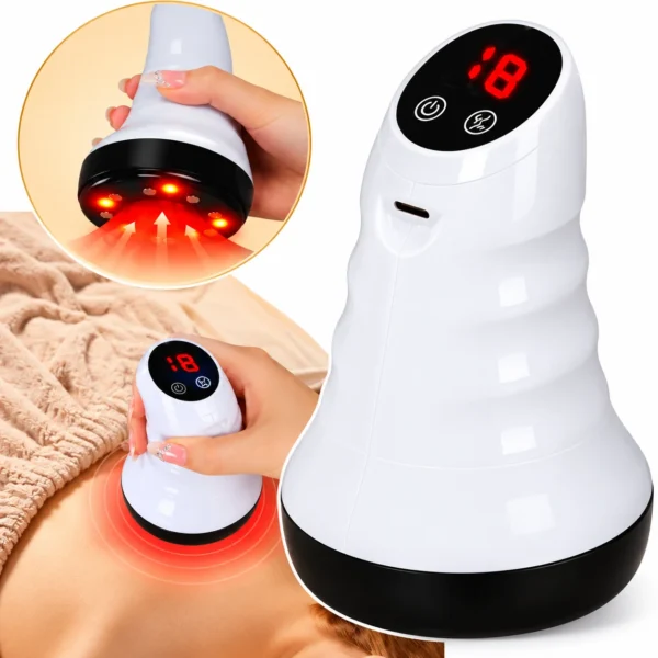 Blueidea Guasha Massage Device – Electric Vacuum Cupping Massager with Red Light Therapy & Heat